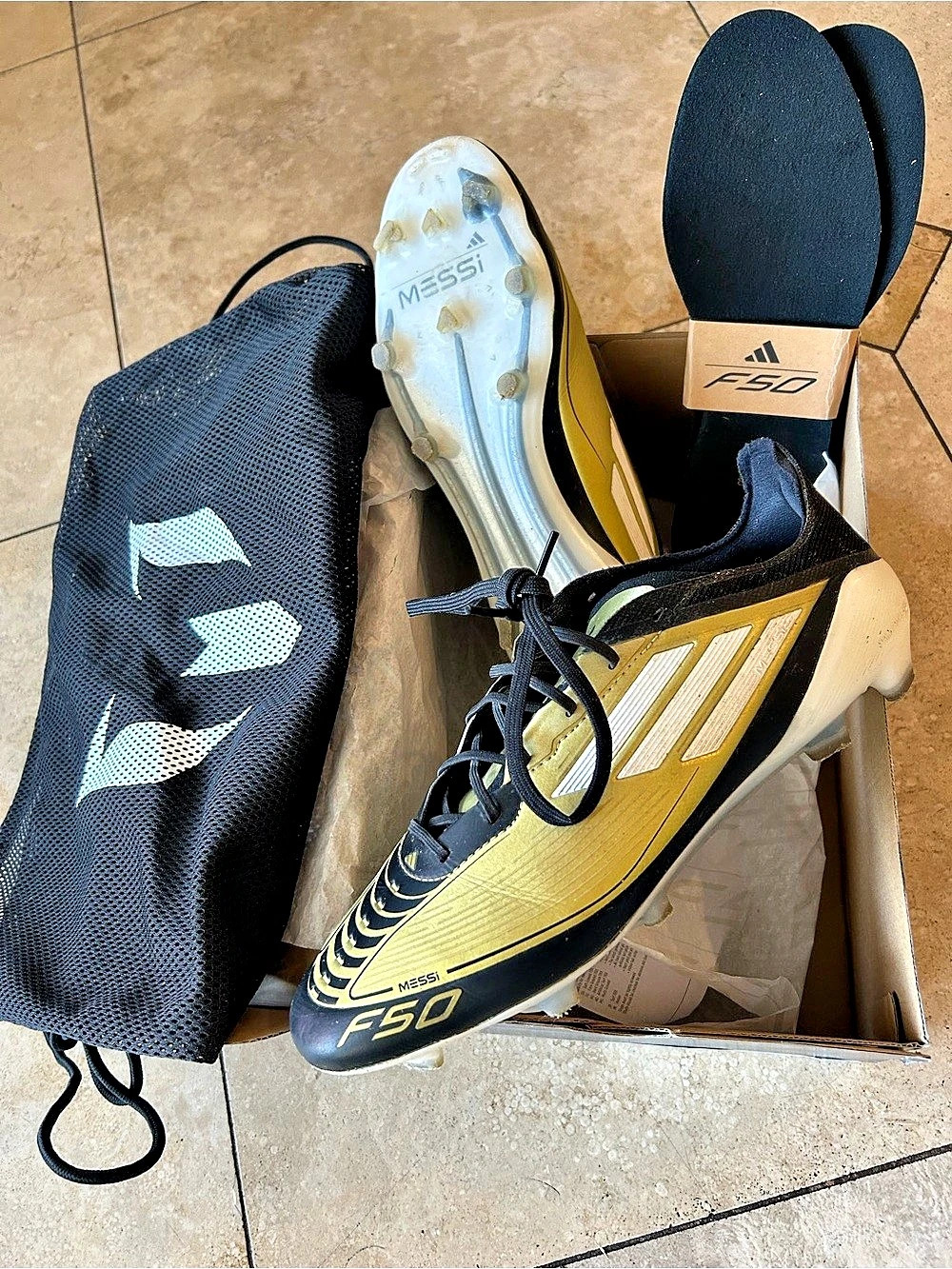 adidas F50 Elite FG Messi Soccer Cleats US 8 1/2 Like New